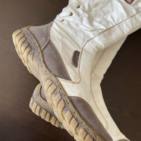 Rieker Switzerland High knee tall winter boots white size 38 - Picture 5 of 12